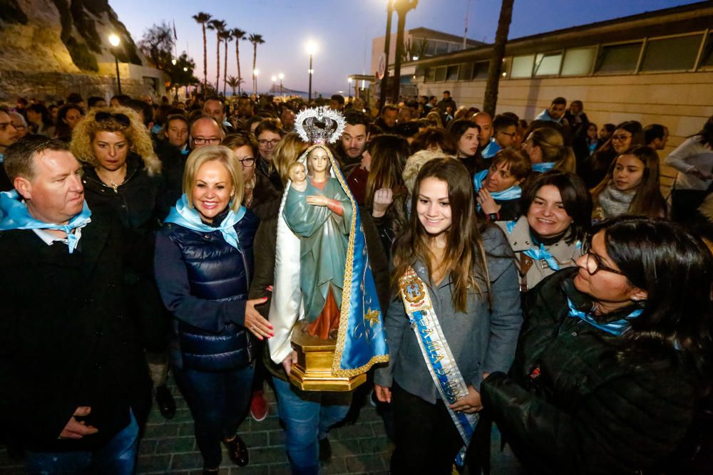 Benidorm celebra la procesión de El Alba de la Virgen del Sufragio