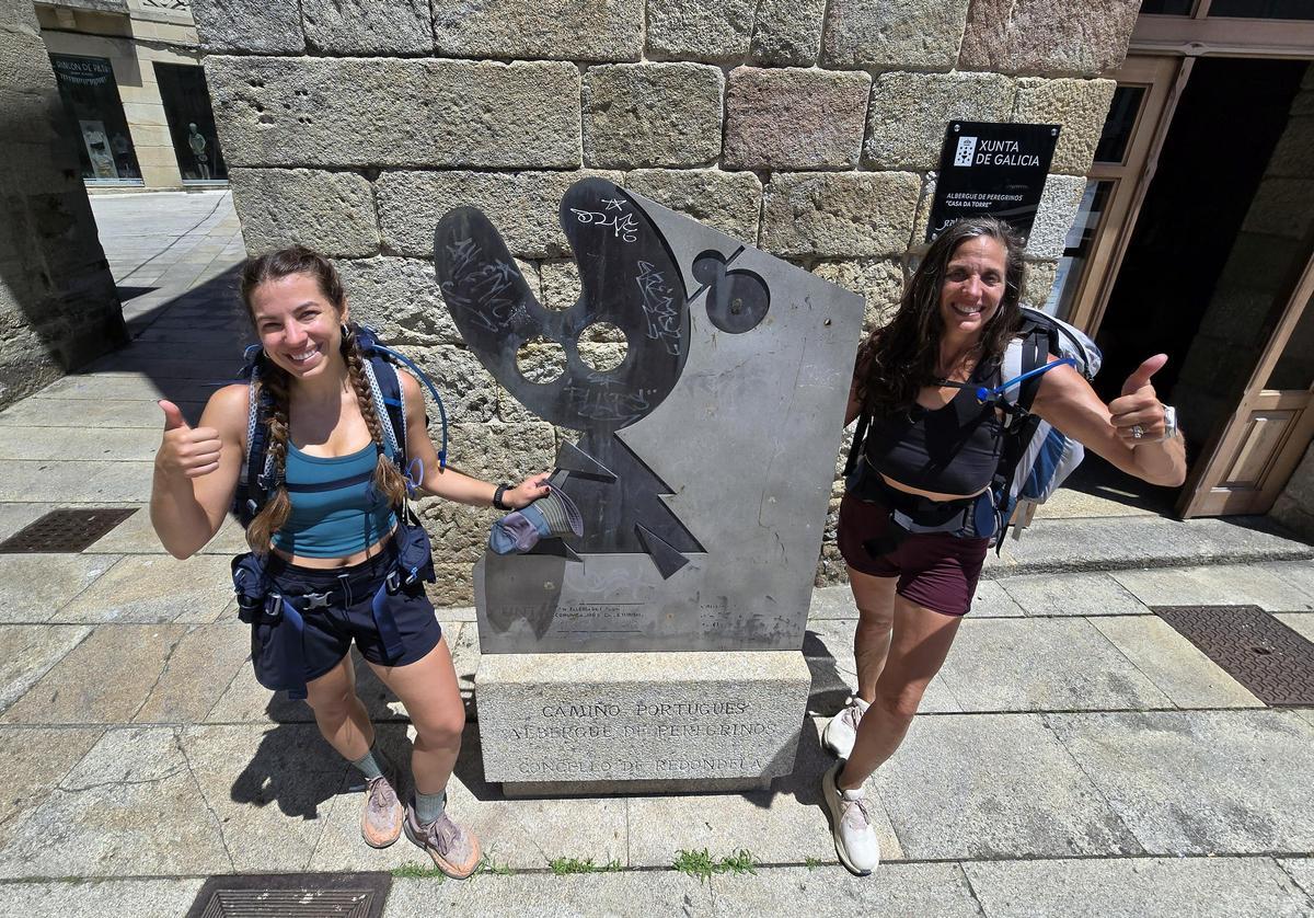 Peregrinos del Camino de Santiago Portugués de la Costa