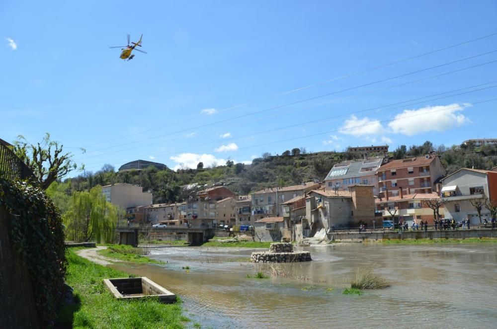 Rescat d'un home desaparegut al riu Llobregat al pas per Gironella