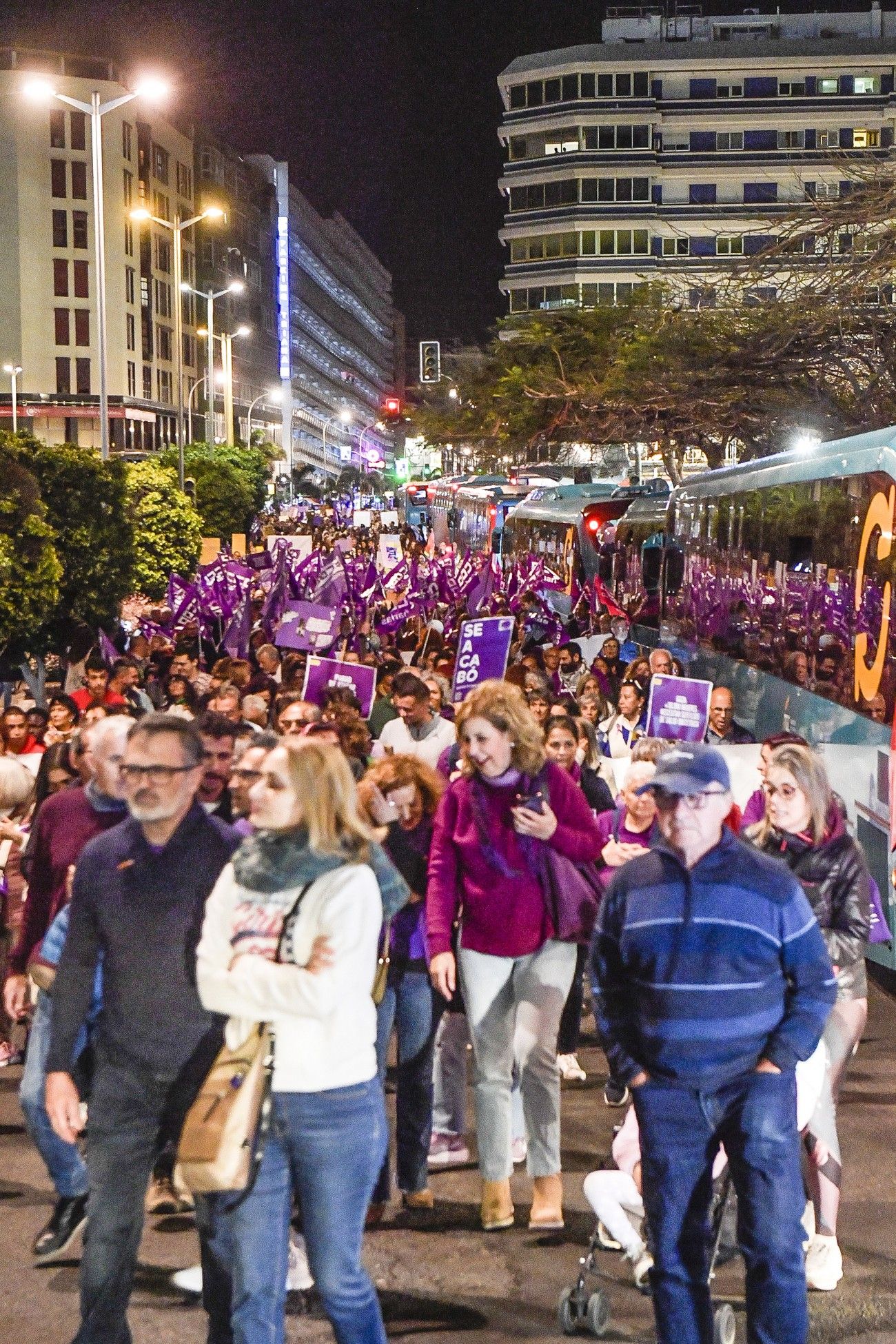 La manifestación del 8M en Las Palmas de Gran Canaria, en imágenes