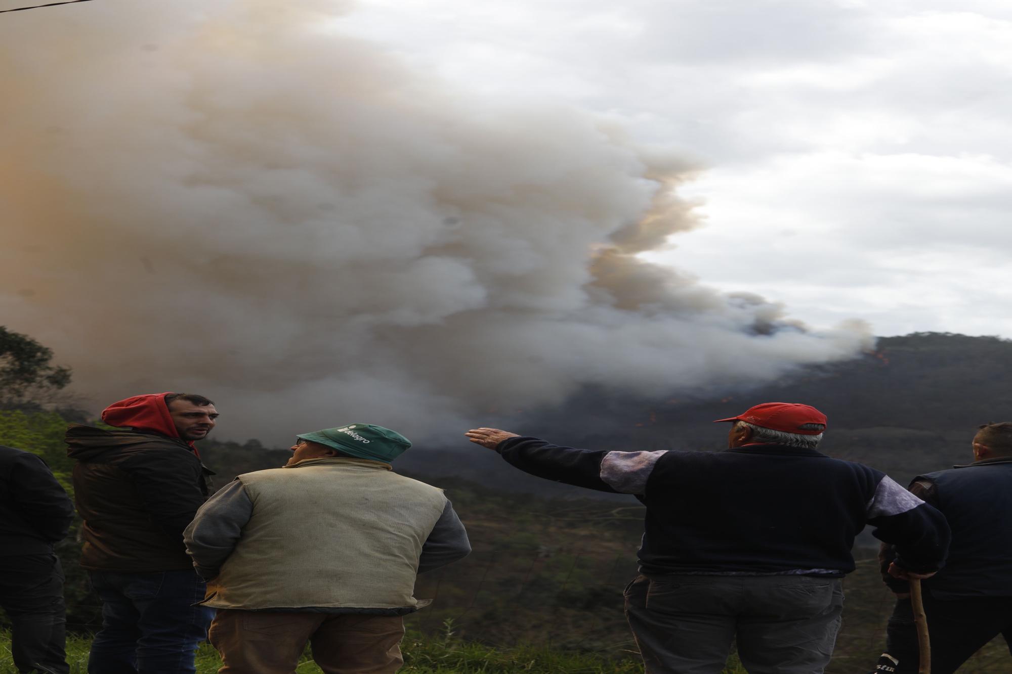 EN IMÁGENES: Gran oleada de incendios en Asturias