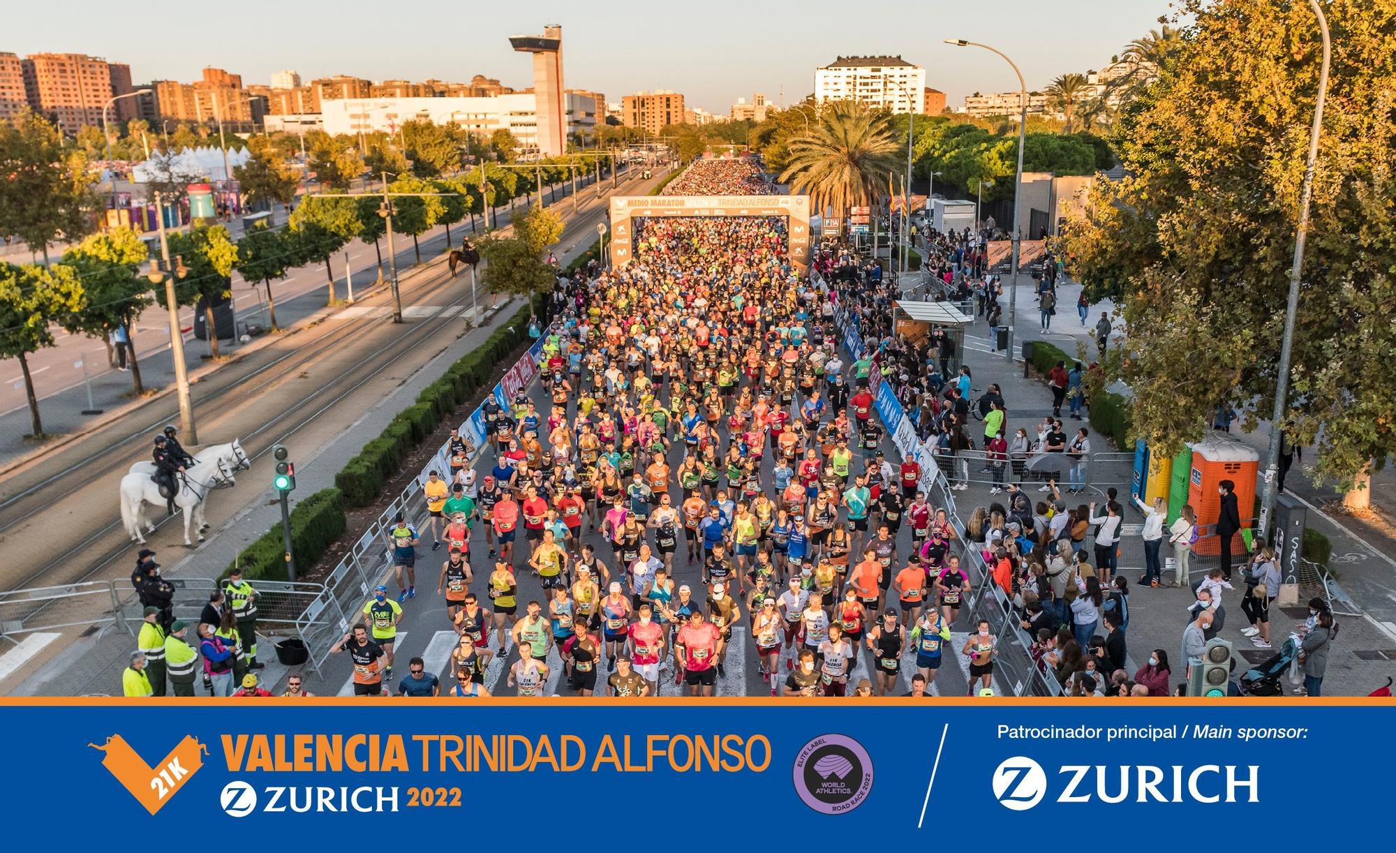 Zurich Seguros se suma a Trinidad Alfonso para dar nombre al Medio Maratón Valencia