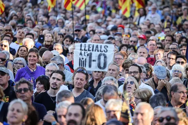 Commemoració dels 5 anys de l'1-O a Barcelona