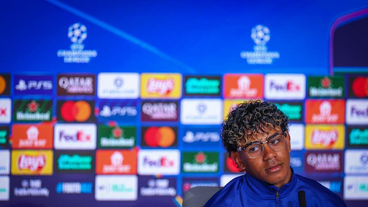 Lamine Yamal: "A ver si el Cholo me hace un favor y me pone uno contra uno con un jugador"