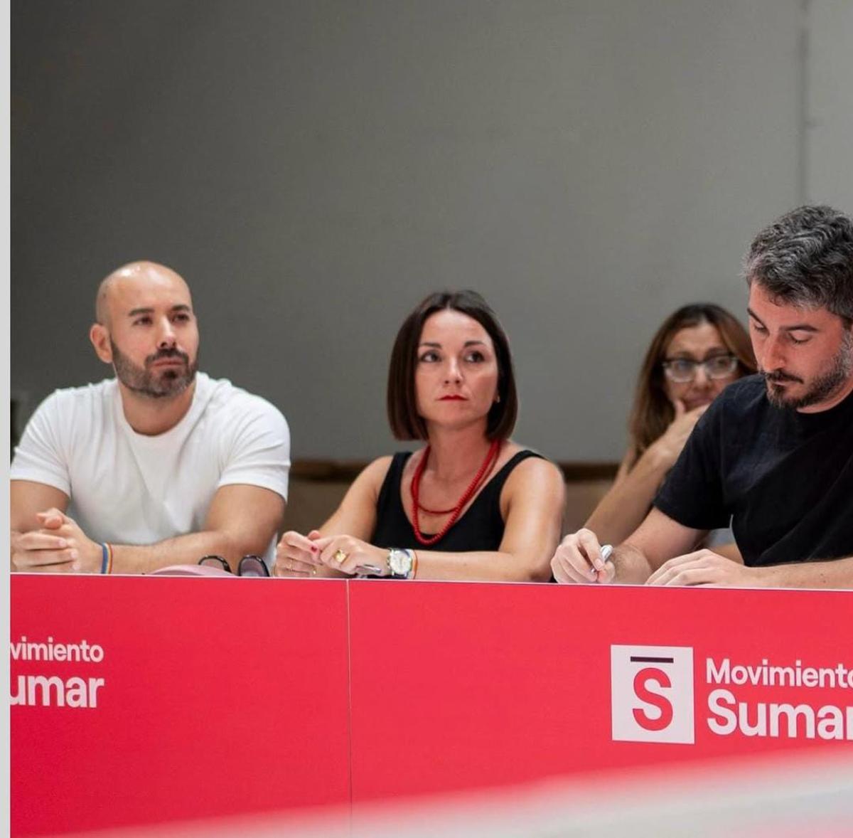 Los líderes de Sumar en la Comunitat Valenciana, en una imagen de archivo