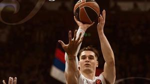 Mario Hezonja, con 14 puntos, fue uno de los destacados del Madrid en la victoria ante el Partizan