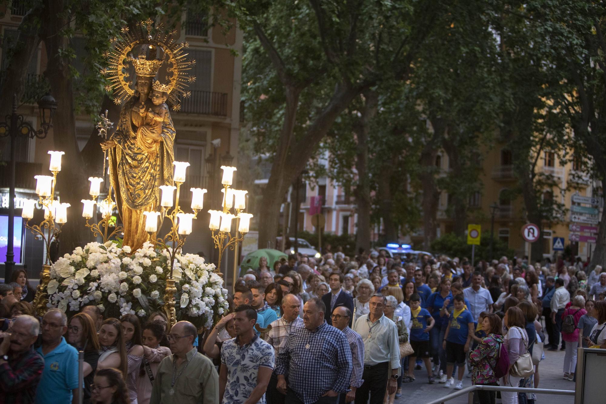 La imagen histórica de la Virgen de la Seu recorre Xàtiva