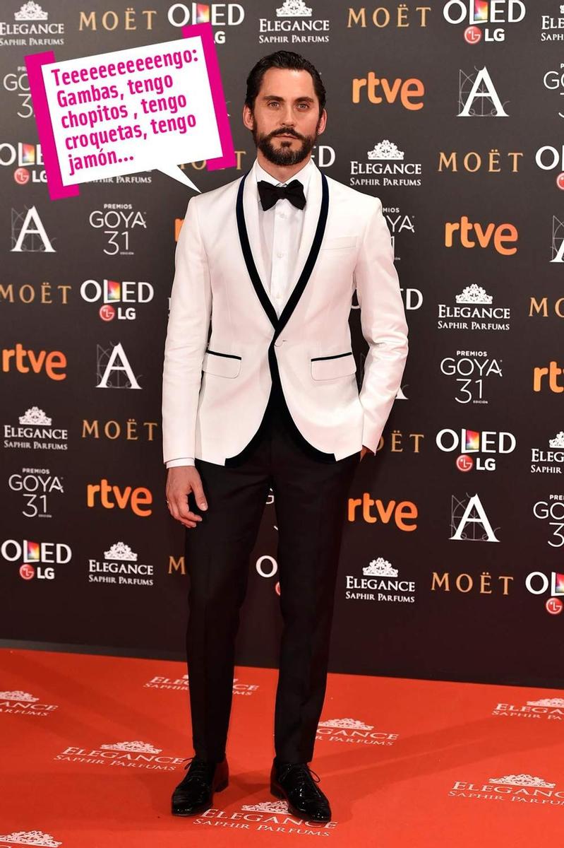 Premios Goya 2017: Paco LEón con vestuario de Dsquared