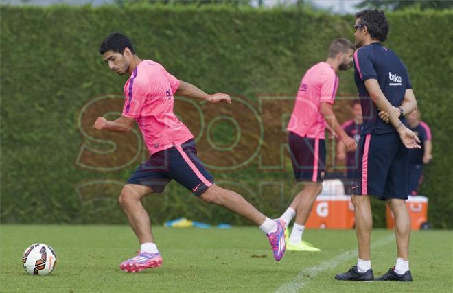 Las mejores imágenes del entrenamiento del Barça