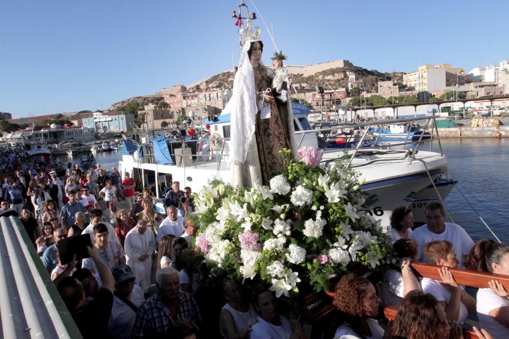 Procesión marítima de la Virgen del Carmen en Cartagena