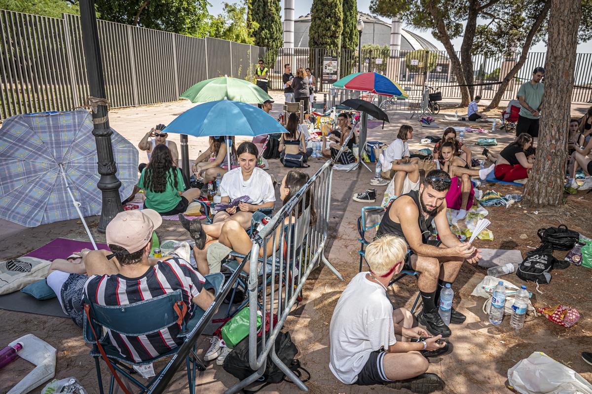 Ambiente antes del concierto de Rosalía