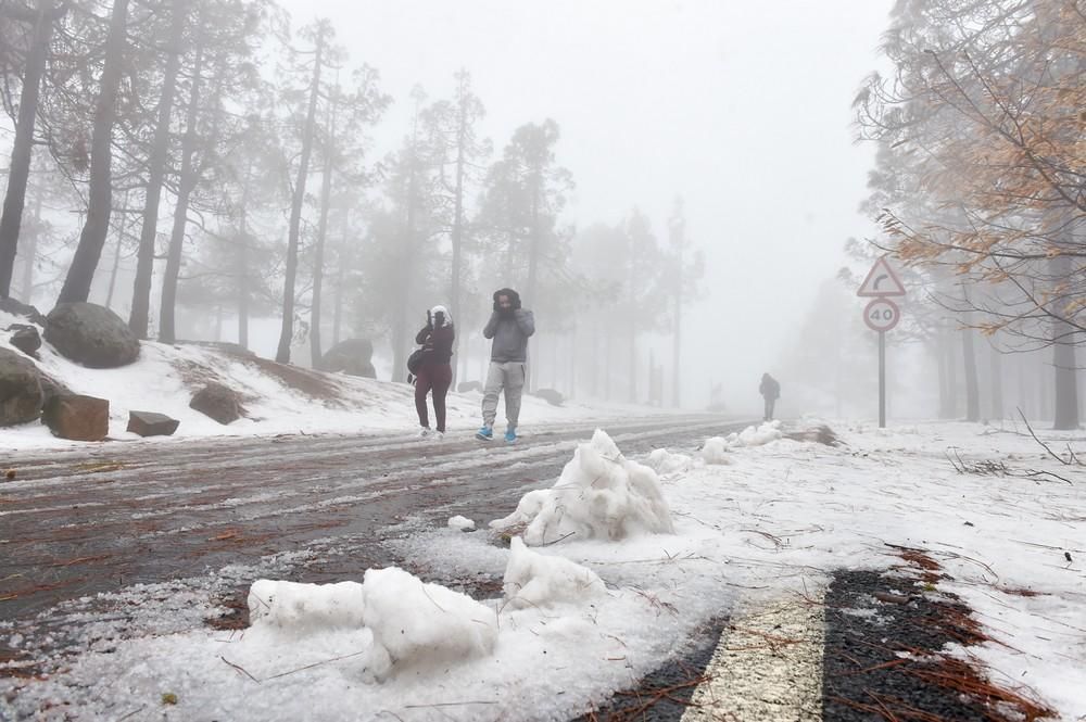 Nieve en Gran Canaria (01/02/2018)