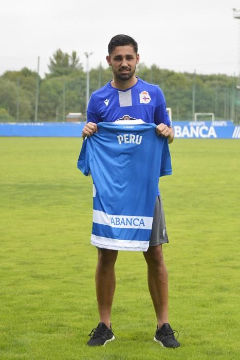 El futbolista Peru Nolaskoain, nuevo jugador del Deportivo cedido por el Athletic, ha asegurado en su presentación que desde que le surgió la opción de recalar en el equipo gallego "ten