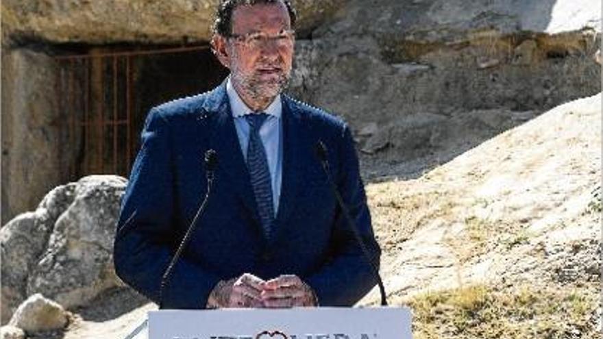 El president del Govern, Mariano Rajoy, ahir a un acte a Antequera.