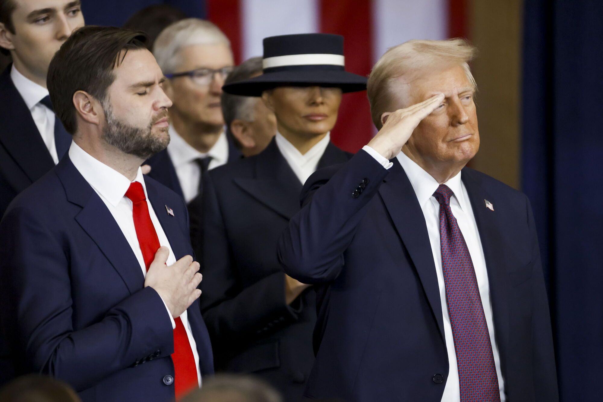 La investidura de Donald Trump, en fotos