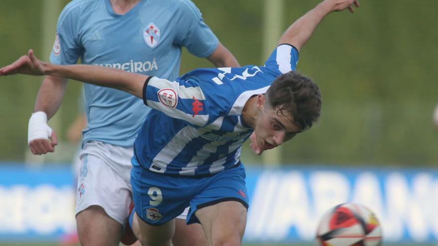 Deportivo-Celta de juveniles esta liga en Abegondo. |  // IAGO LÓPEZ