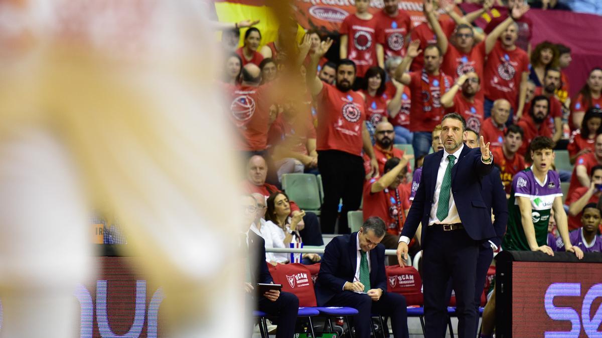 Ibon Navarro, en el partido ante el UCAM Murcia.