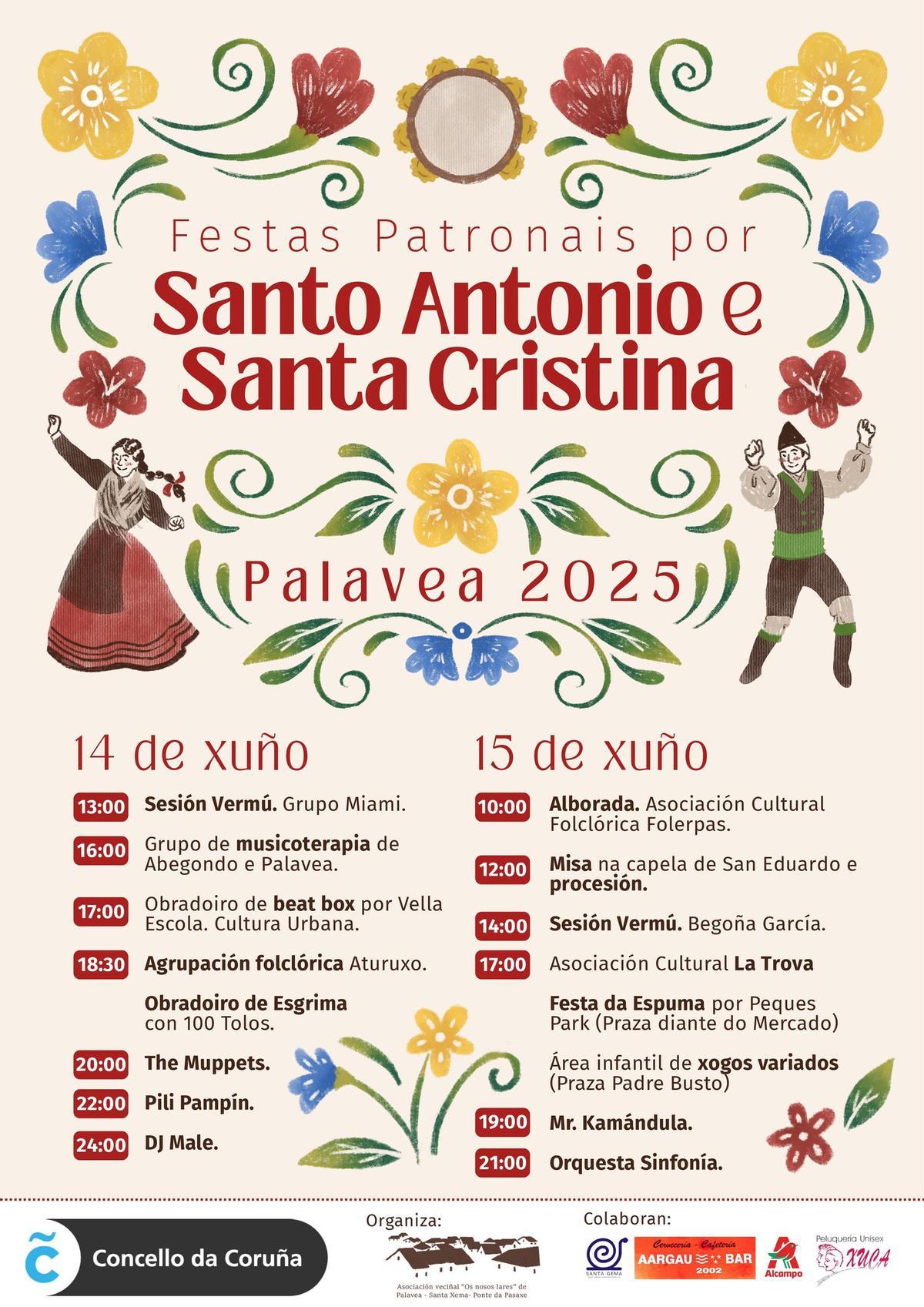 Cartel de las fiestas de Palavea