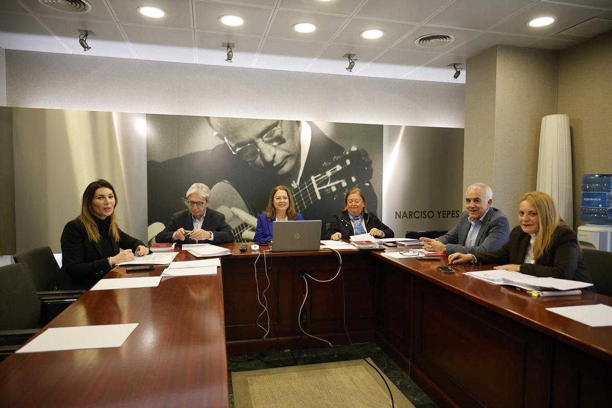 Reunión de la Mesa de la Asamblea, este lunes.