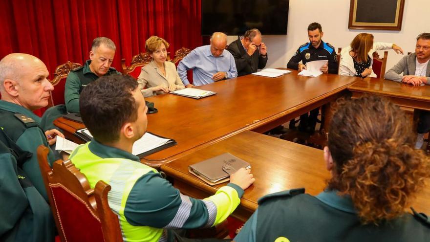 Junta local de seguridad celebrada ayer en Vilanova de Arousa.