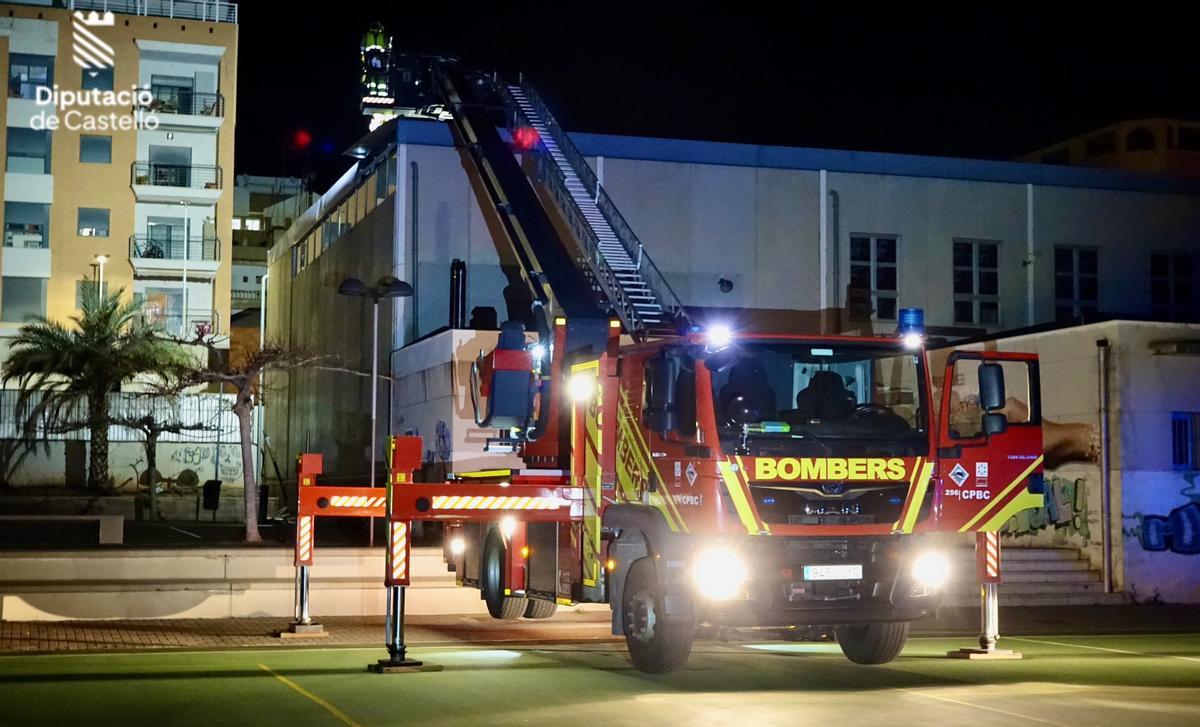 Una intervención de los bomberos en Castelló.