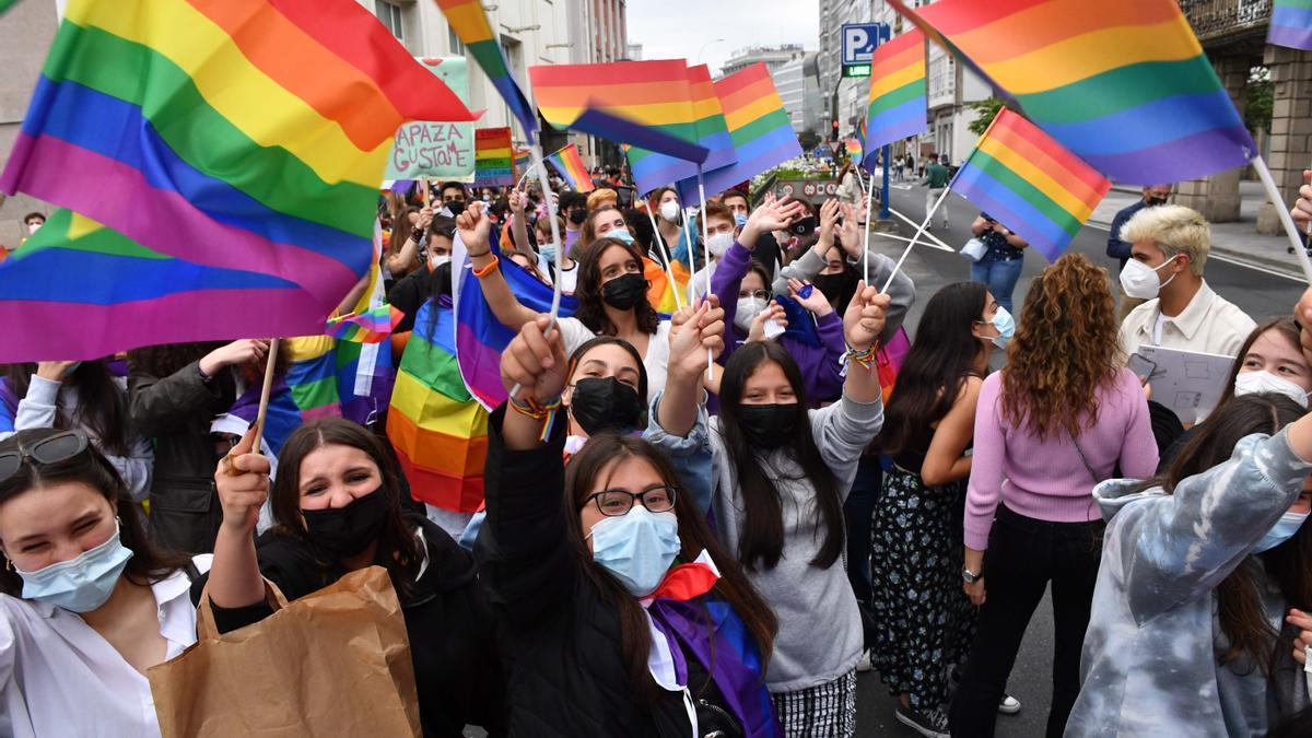 Participantes en la manifestación del Orgullo LGBT del año pasado