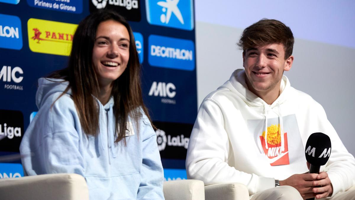 Nico y Aitana, en la presentación del MIC