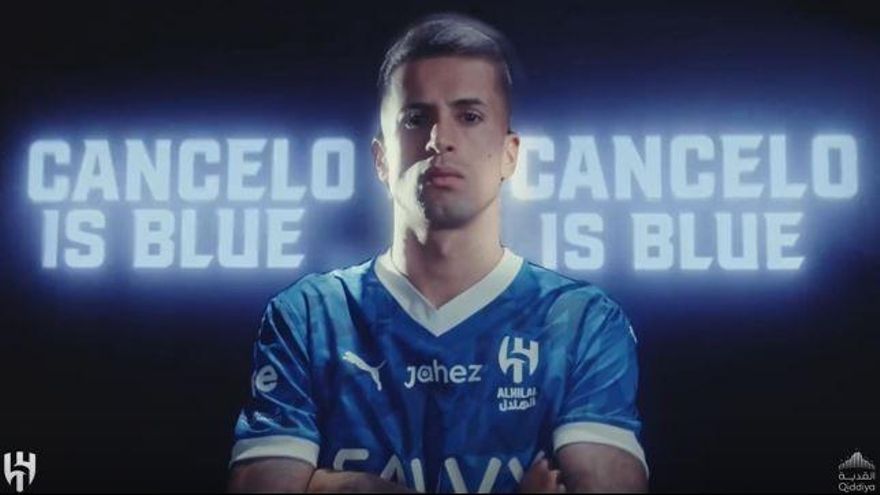 Así fue la presentacón de Joao Cancelo con el Al Hilal