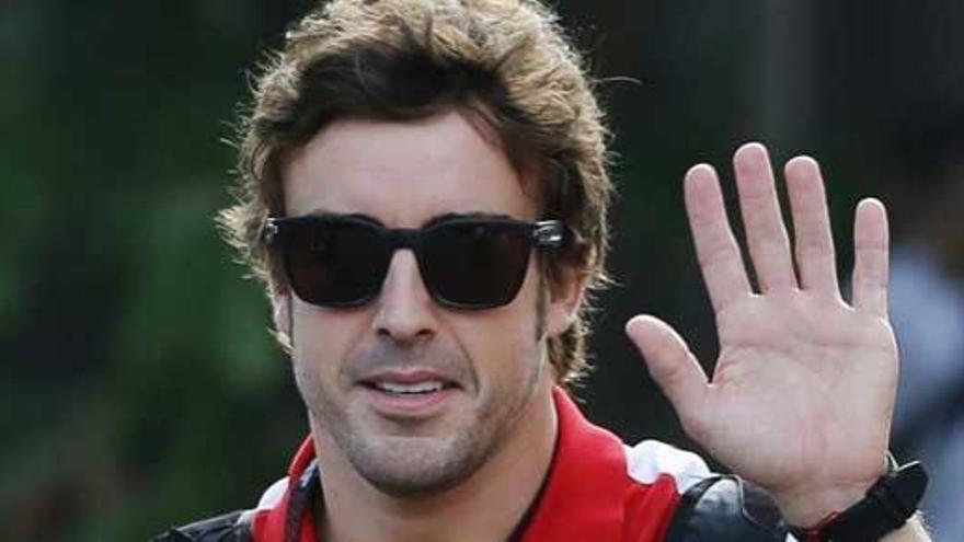 Fernando Alonso en Singapur.