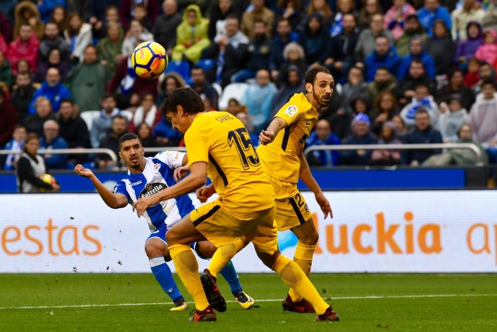 El Dépor cae en el descuento ante el Atlético