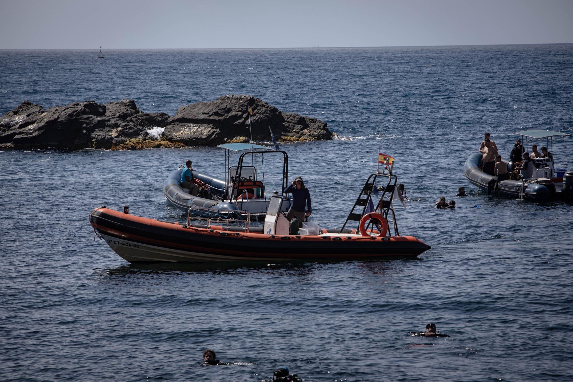 Rodaje de un documental en Cabo de Palos, con Carmelo Gómez como protagonista