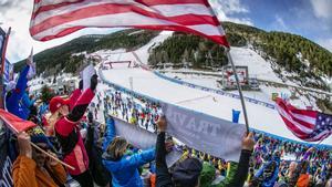 Imagen de las finales de la Copa del Mundo de esquí alpino, en la estación andorrana de Grandvalira, celebradas en 2019.