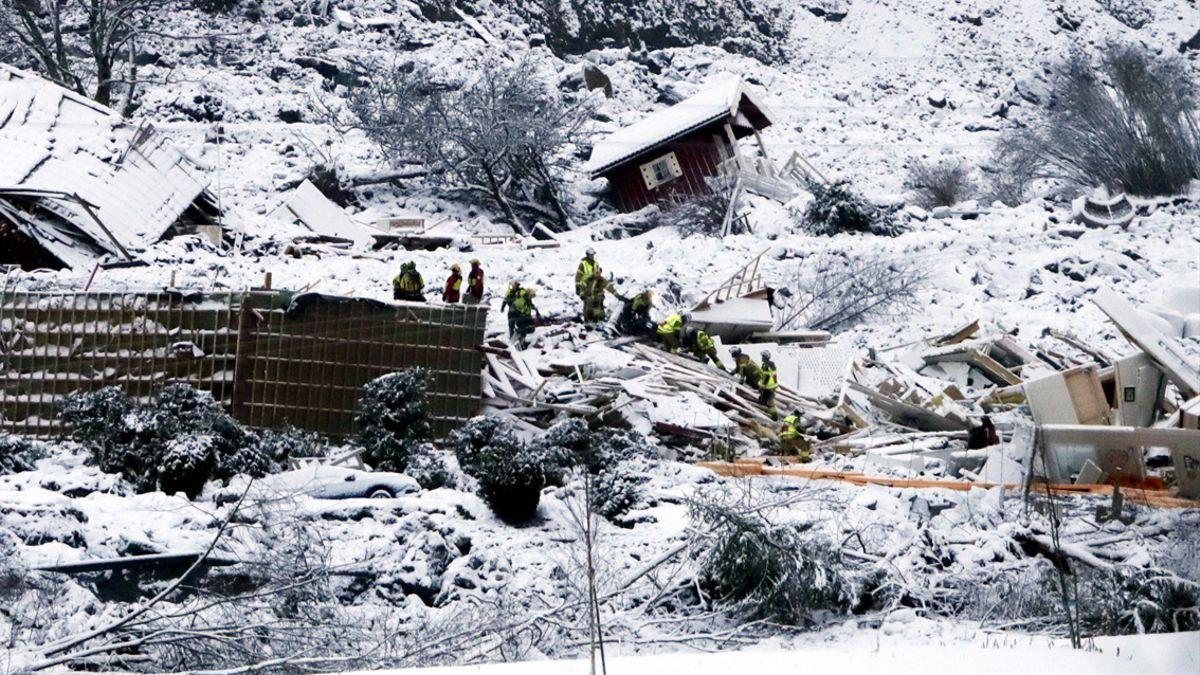 Tercera víctima mortal tras el alud de tierra del miércoles en Noruega