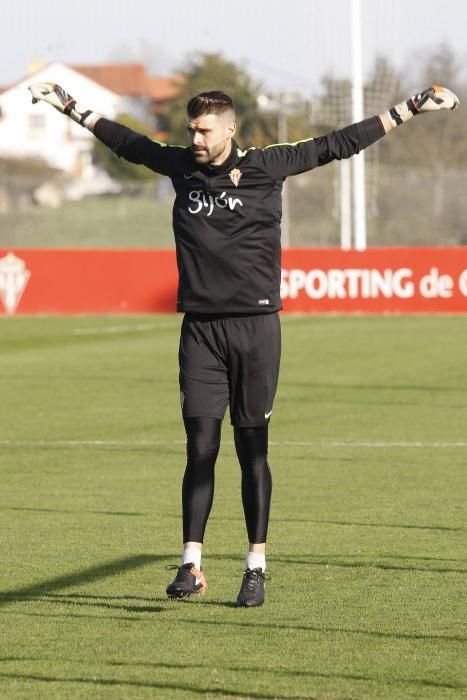 Entrenamiento del Sporting de Gijón