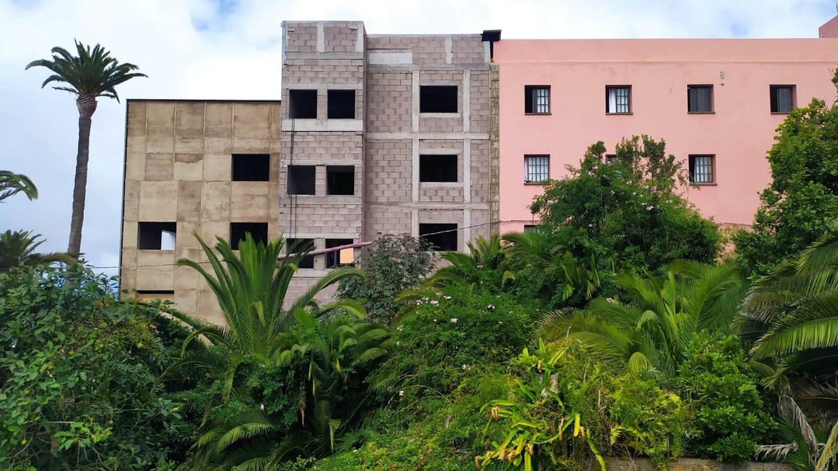 The unfinished expansion of the Tacoronte Health Center