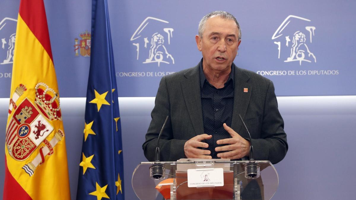 Joan Baldoví en el Congreso de los Diputados.