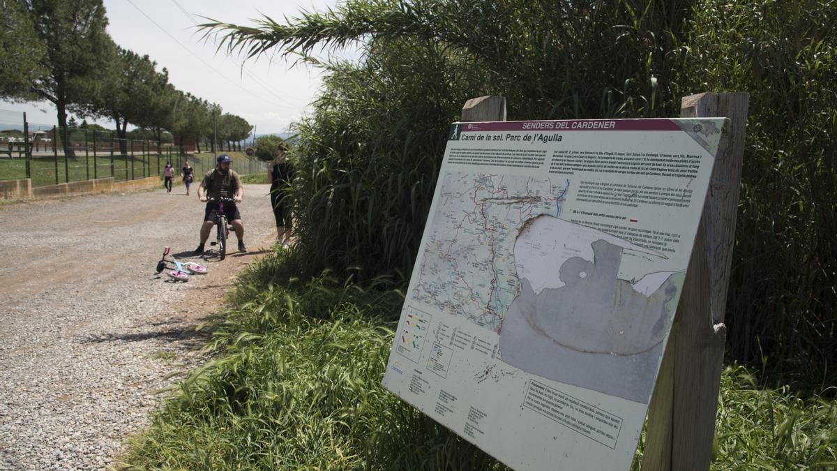 Imatge recurs d&#039;un dels accessos al Parc de l&#039;Agulla de Manresa