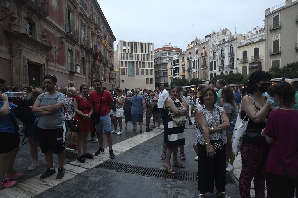 Romería de Murcia: Misa previa y primer tramo del recorrido