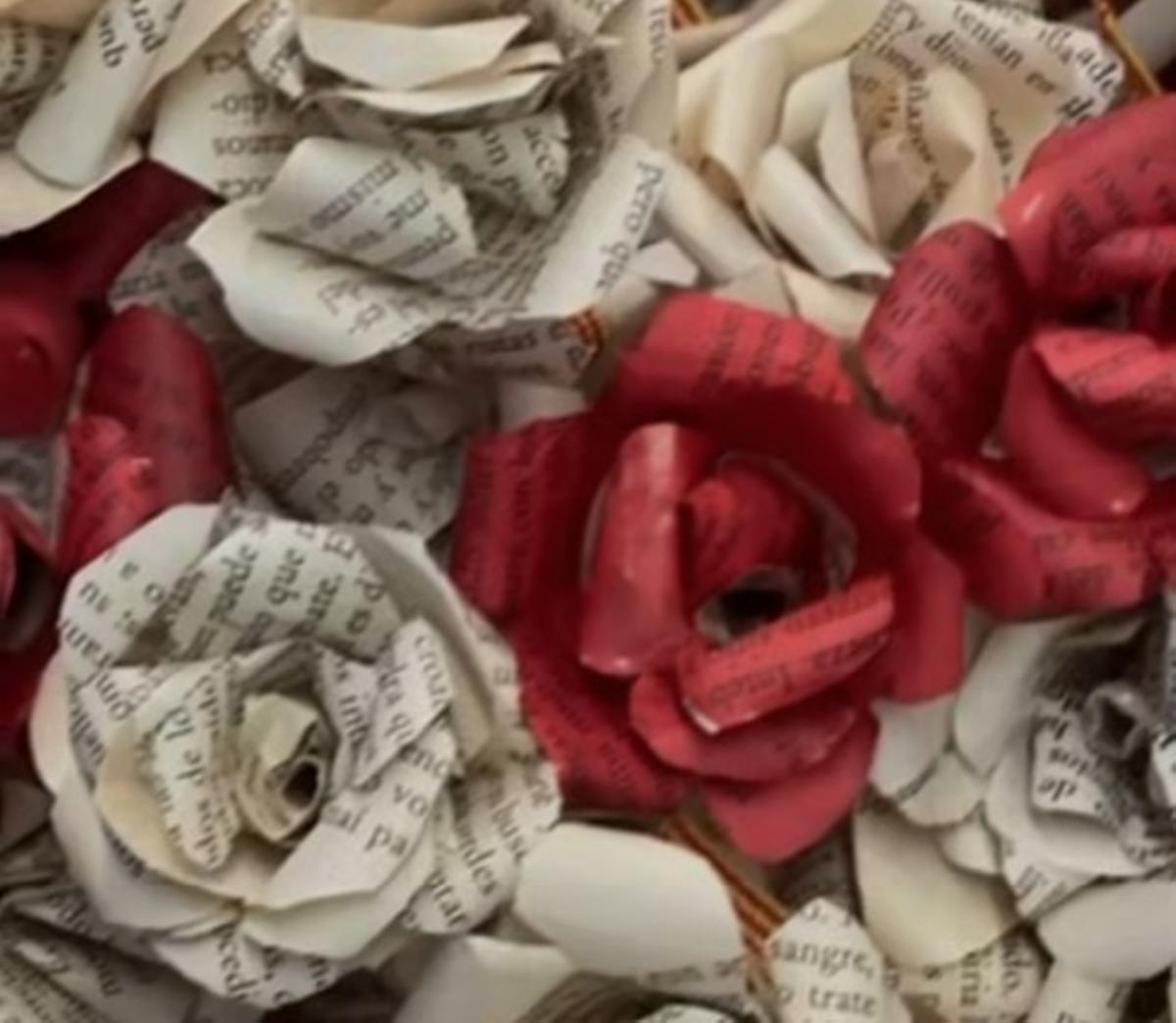 Les roses fetes per una treballadora de l'Hospital