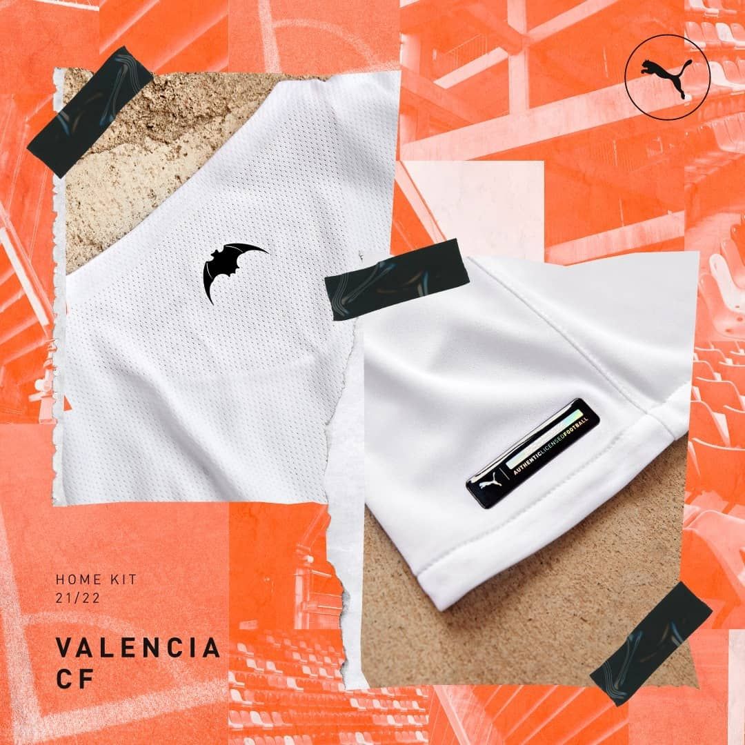 Así son las nuevas camisetas del Valencia CF 21/22