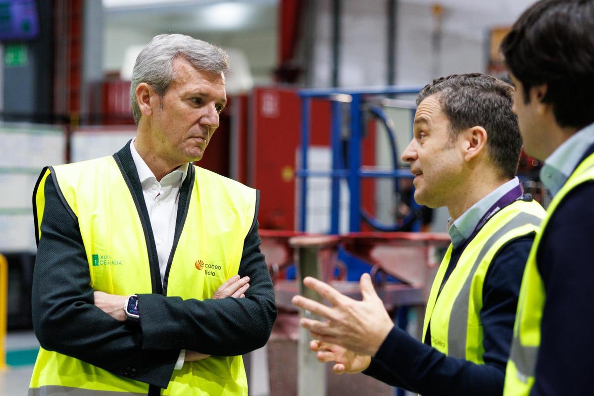 Rueda defiende el impulso a la energía eólica desde la planta de Siemens Gamesa en Sigüeiro Rueda defiende el impulso a la energía eólica desde la planta de Siemens Gamesa en Sigüeiro