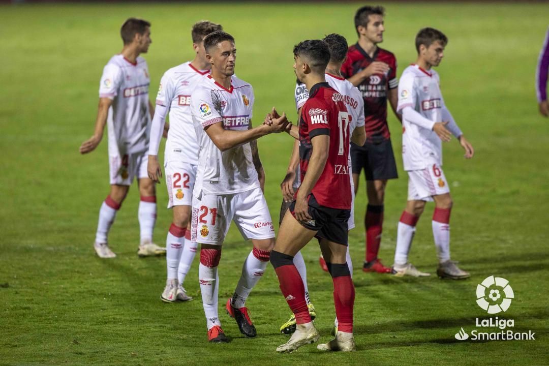 Mirandés-Mallorca: Los bermellones dan por bueno el empate