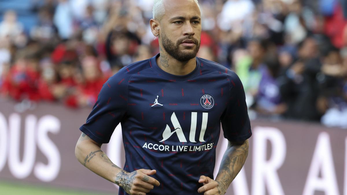 Neymar, durante un encuentro con el PSG.