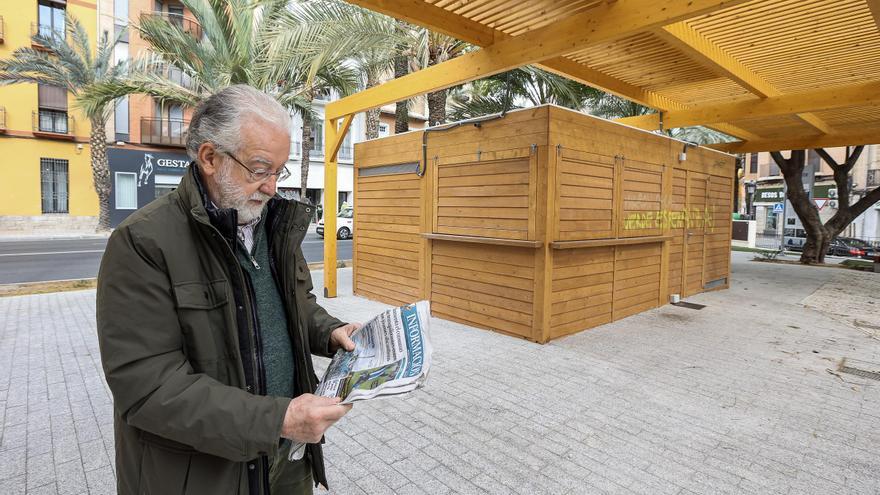 Cuatro meses sin noticias sobre la apertura de los quioscos municipales de Canalejas y Músico Tordera en Alicante