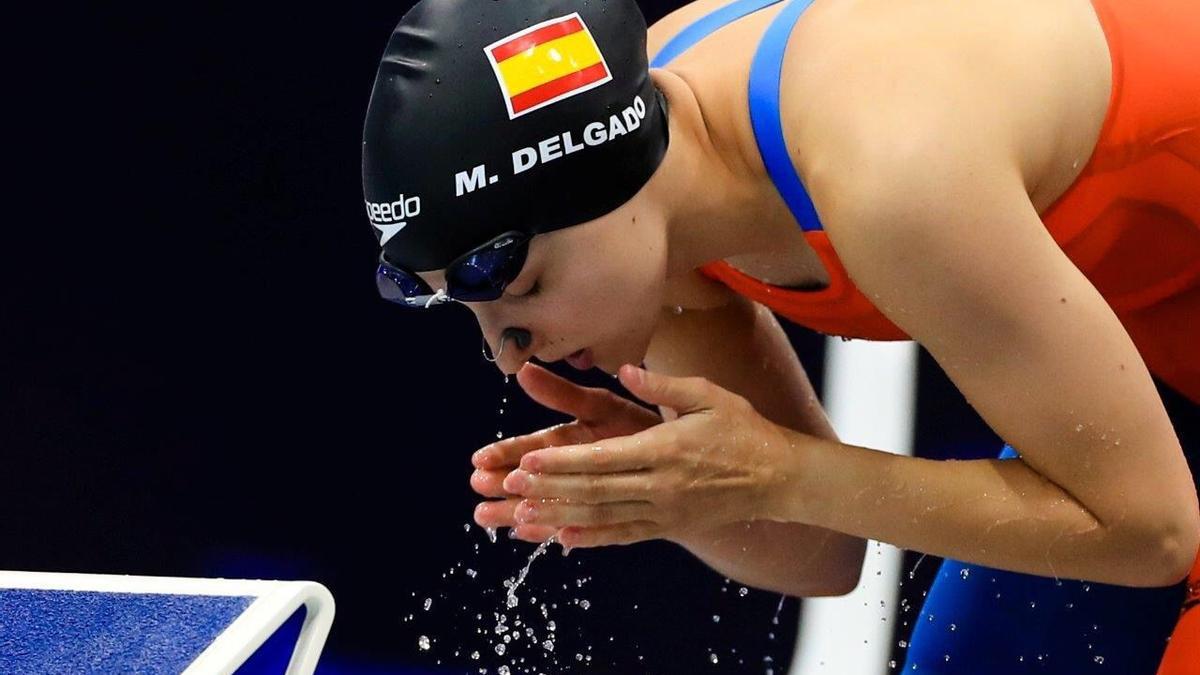 María Delgado, momentos antes de comenzar la competición en una foto de archivo