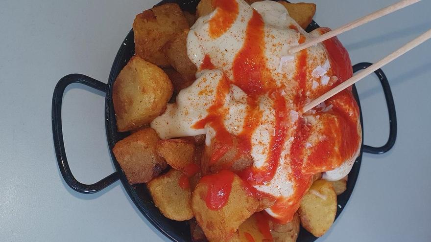Patatas bravas de Glass Go, en Lleida