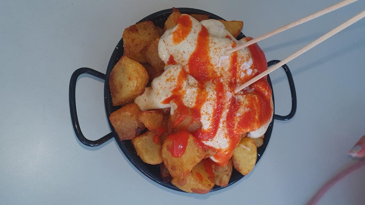 Patatas bravas de Glass Go, en Lleida