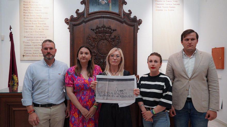 Vox Lorca llevará ante la justicia una pintada contra Carmen Menduiña