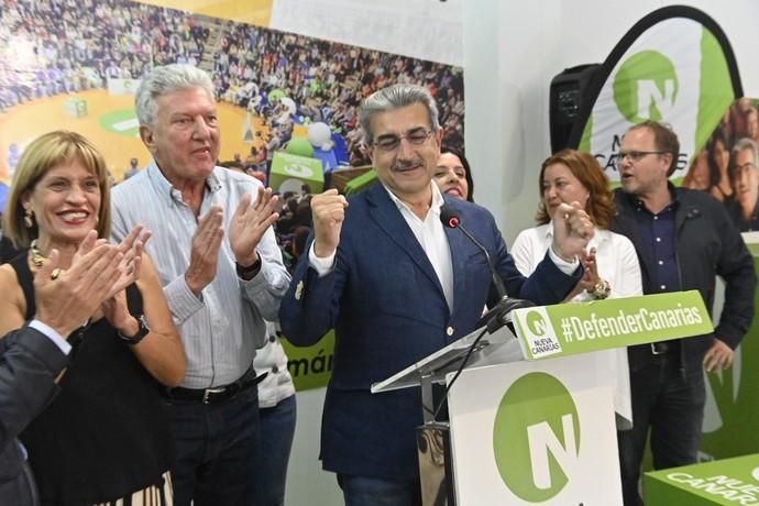 Noche electoral en Nueva Canarias, con euforia por los buenos resultados