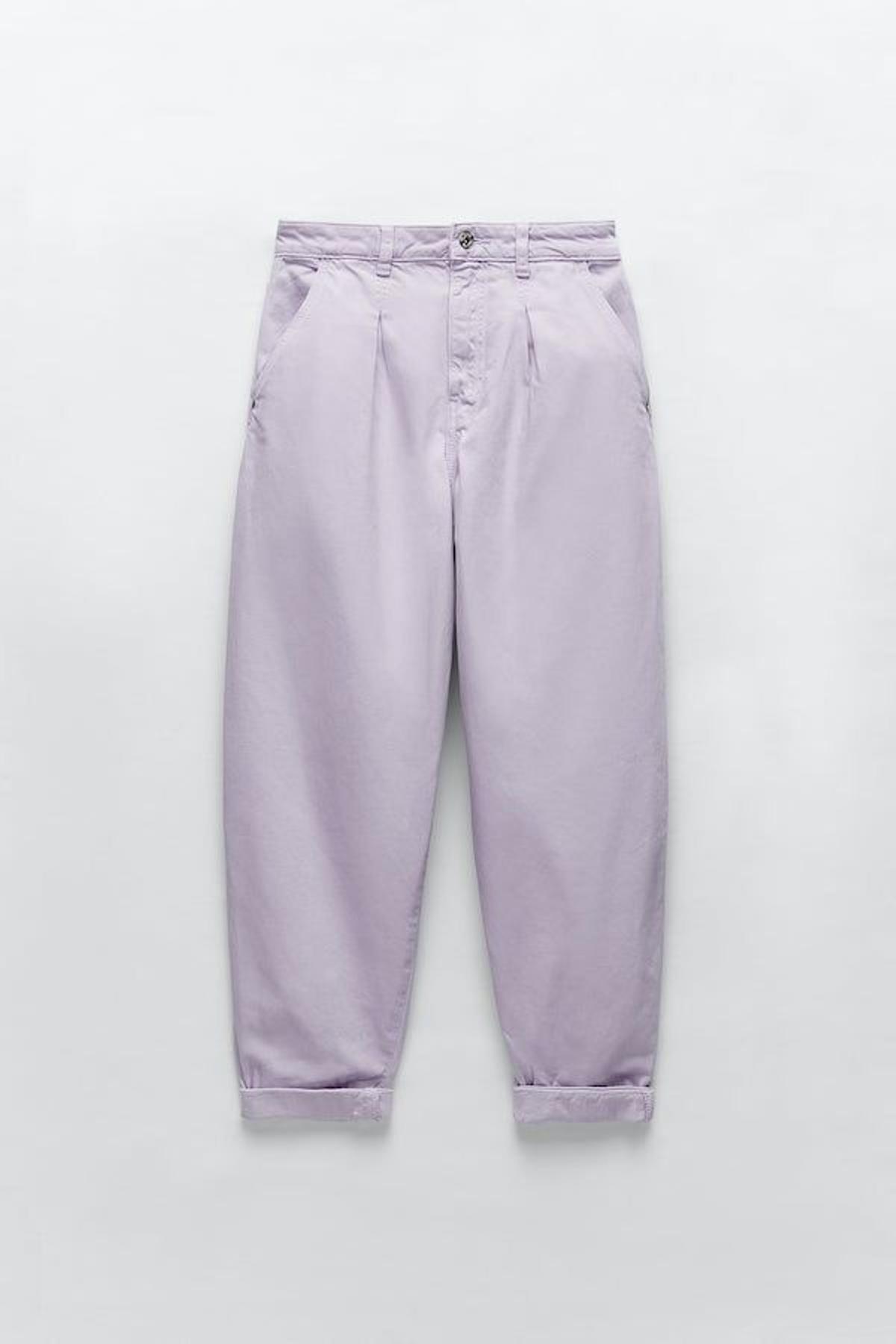 El pantalón slouchy lila